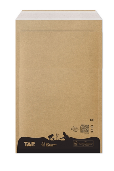 Koperta ochronna D/14 eco brązowa 200x275 [180x265] TAP Comebag (5szt)